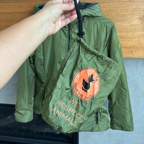 SAVE THE DUCK Down Jacket Hooded, Size 3 (L) - Picture 12 of 15